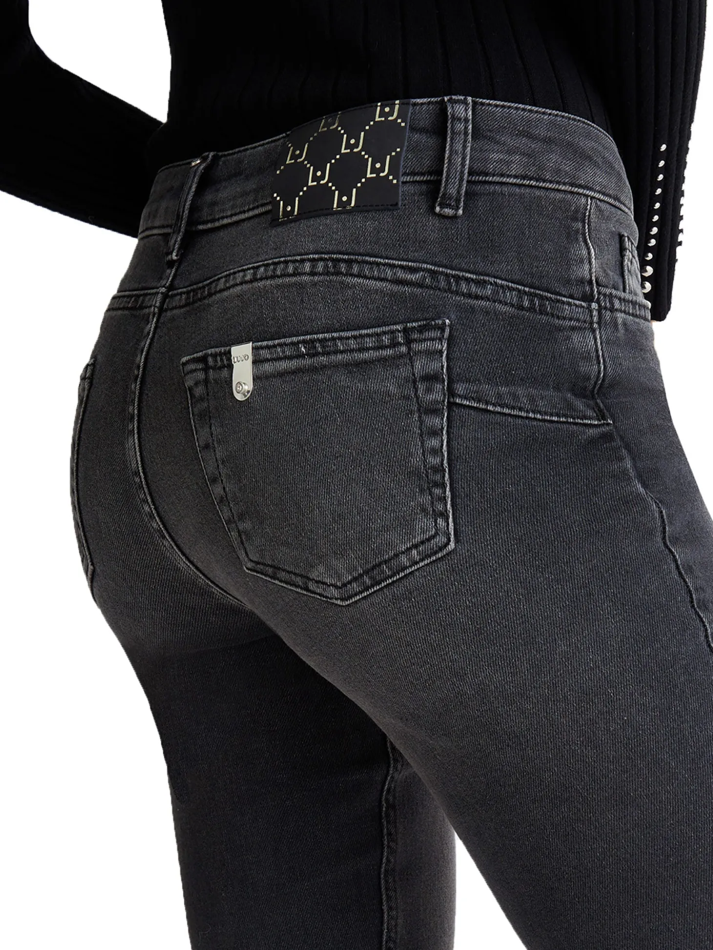 Jeans bottom up fly rw black denim