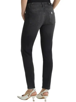 Jeans bottom up skinny black denim