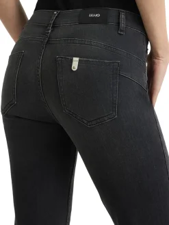 Jeans bottom up skinny black denim