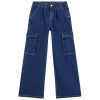 Jeans cargo blu medio