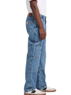 Jeans cargo G17 denim medio