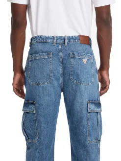 Jeans cargo G17 denim medio