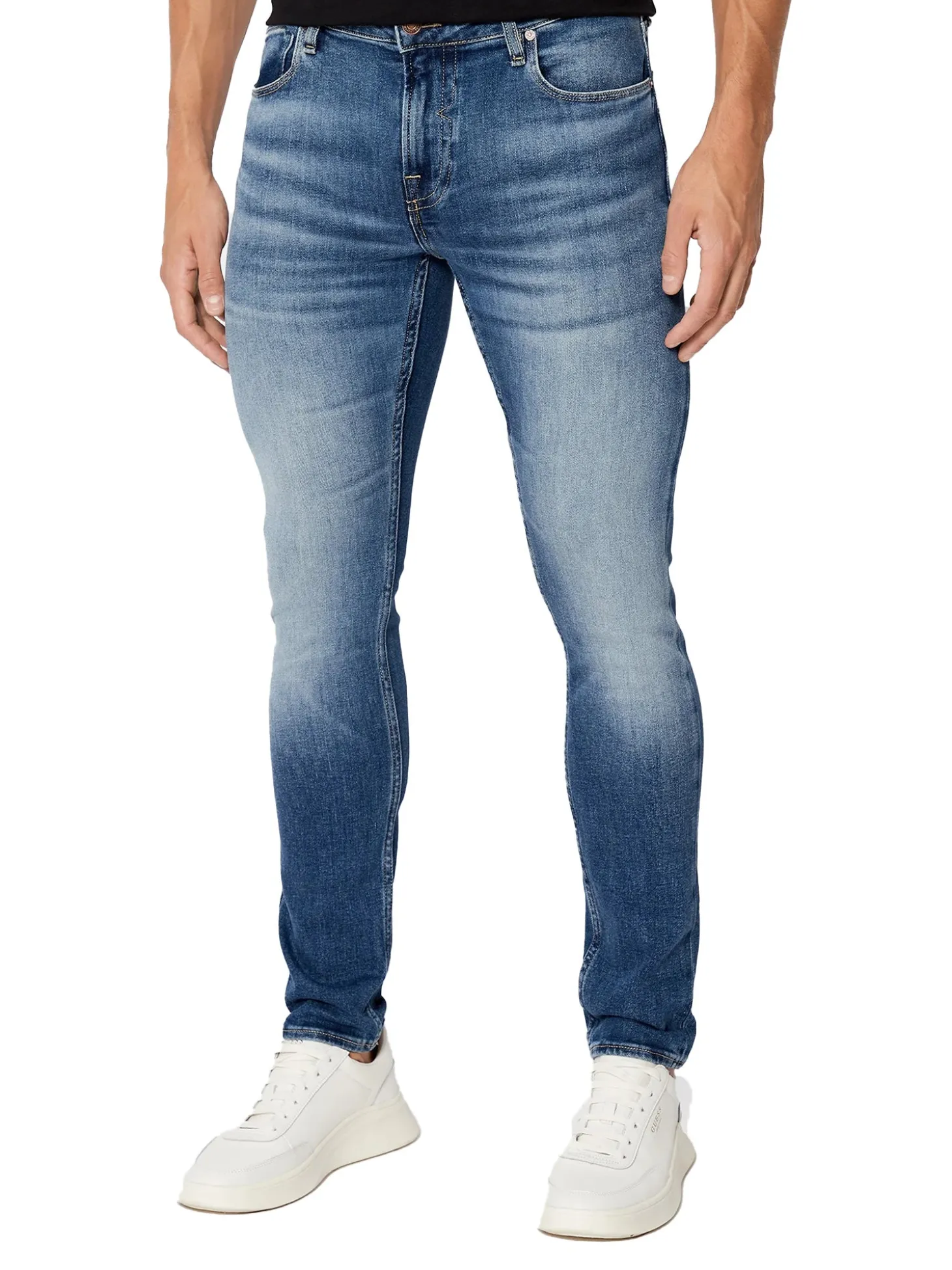 Jeans Chris modello elasticizzato in denim medio