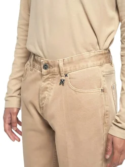 Jeans cinque tasche Scaini denim color camel