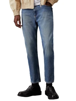 Jeans dad stretch denim medio