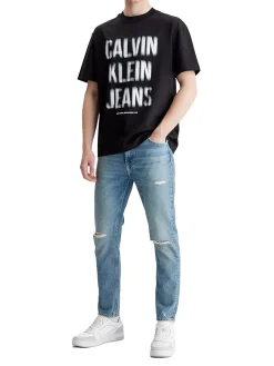 Jeans dad stretch denim medio