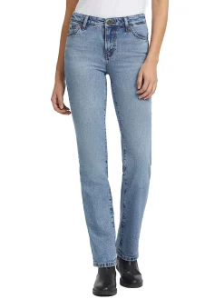 Jeans G08 mid rise straight denim medio