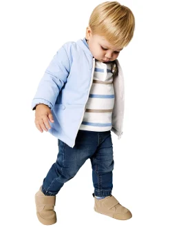 Jeans jogging con coulisse decorata blu scuro