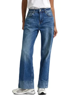 Jeans Loose Fade Fit Denim blu medio