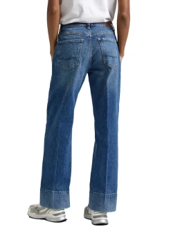 Jeans Loose Fade Fit Denim blu medio