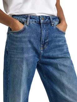Jeans Loose Fade Fit Denim blu medio