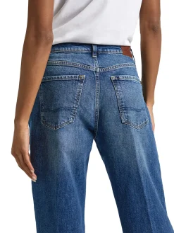 Jeans Loose Fade Fit Denim blu medio