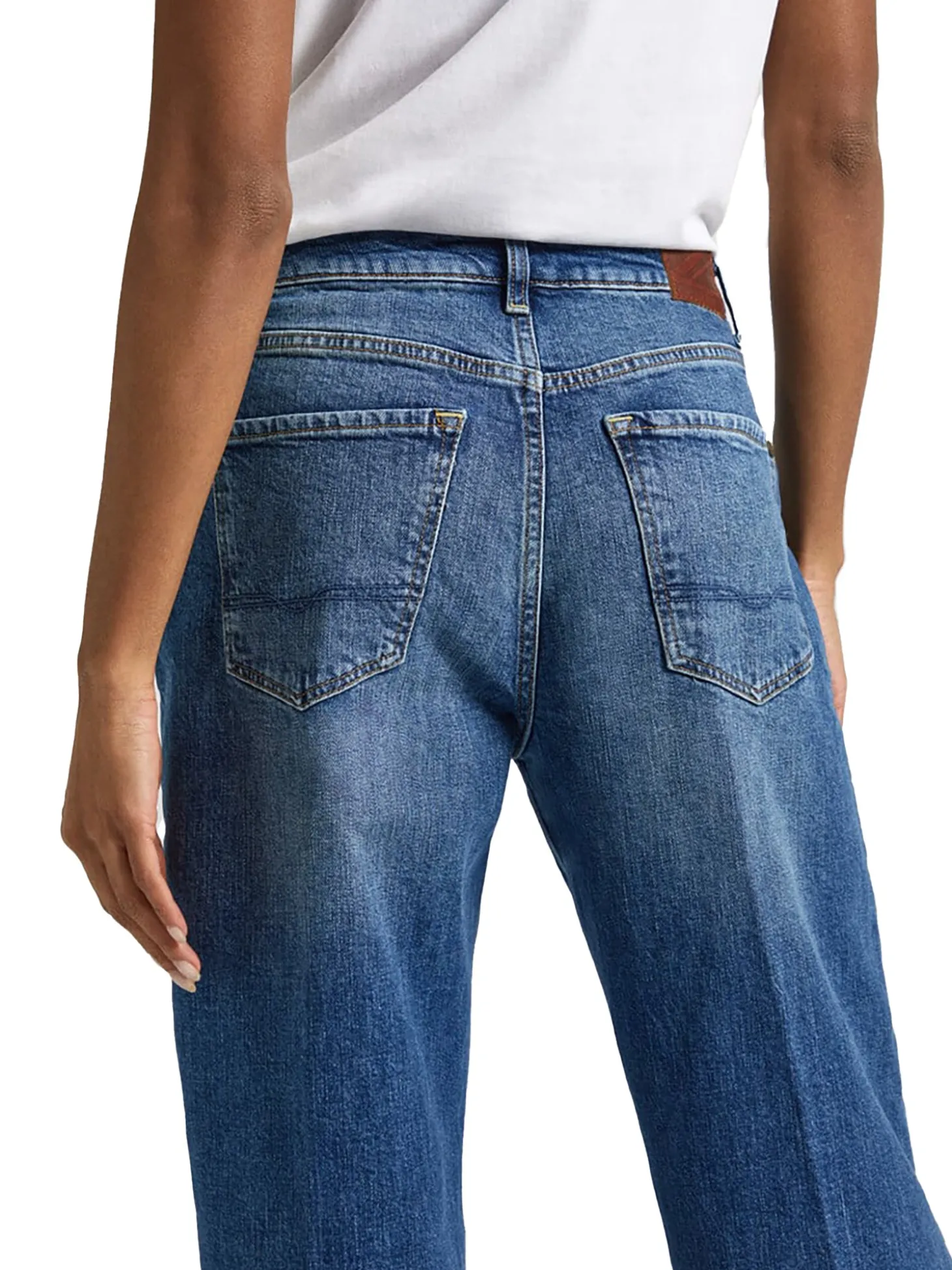Jeans Loose Fade Fit Denim blu medio