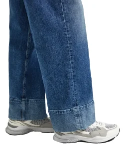 Jeans Loose Fade Fit Denim blu medio