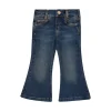Jeans maxi flare denim medio