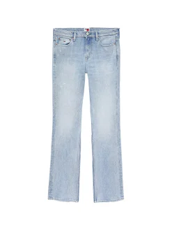 Jeans Medium Flare Maddie con dettagli distressed denim chiaro