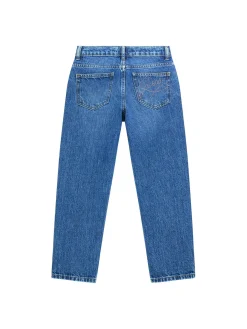 Jeans mom fit in denim medio