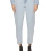 Jeans Mom Fit tapered denim chiaro