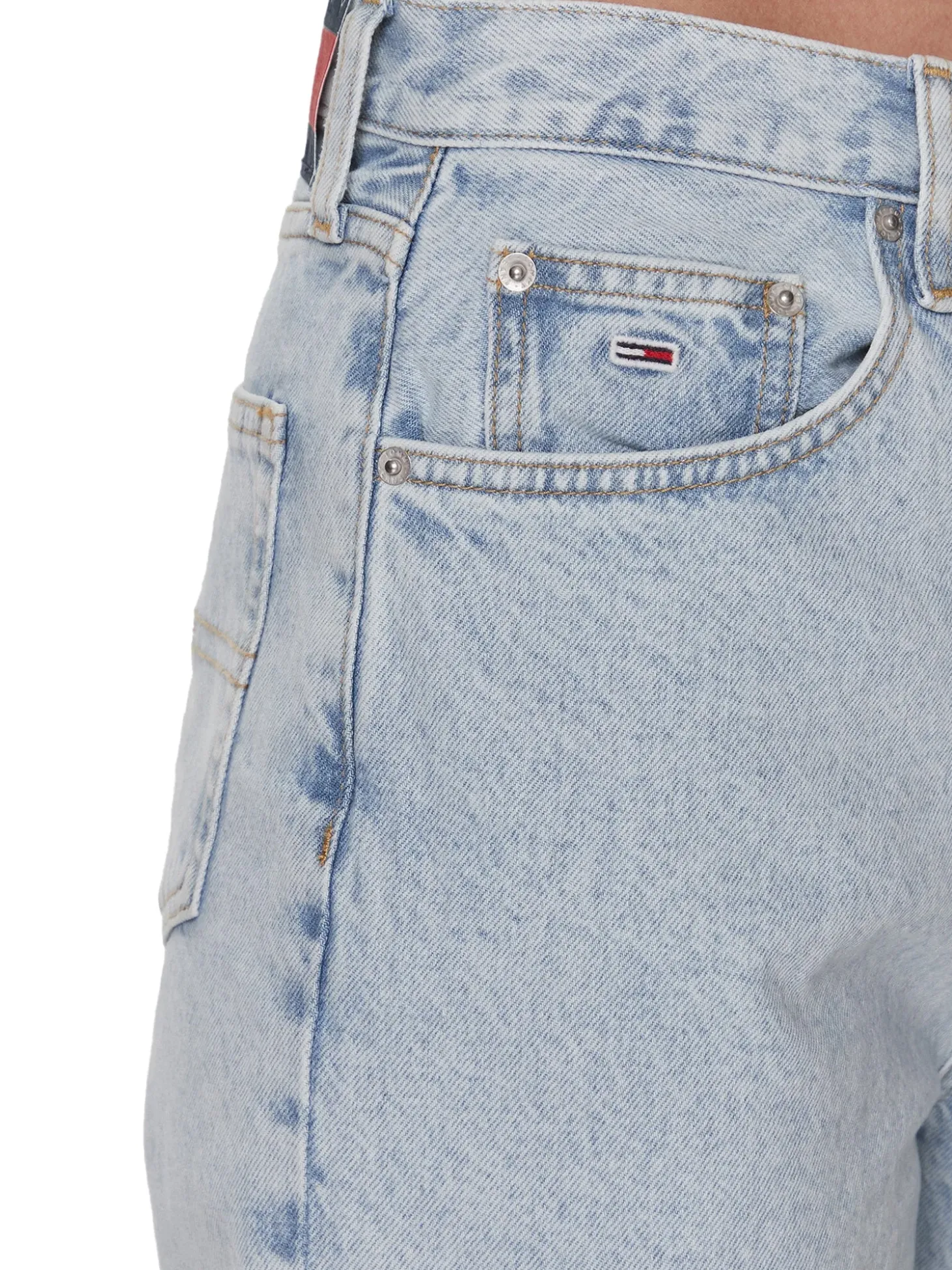 Jeans Mom Fit tapered denim chiaro