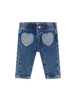 Jeans neonata paper bag fit in denim medio