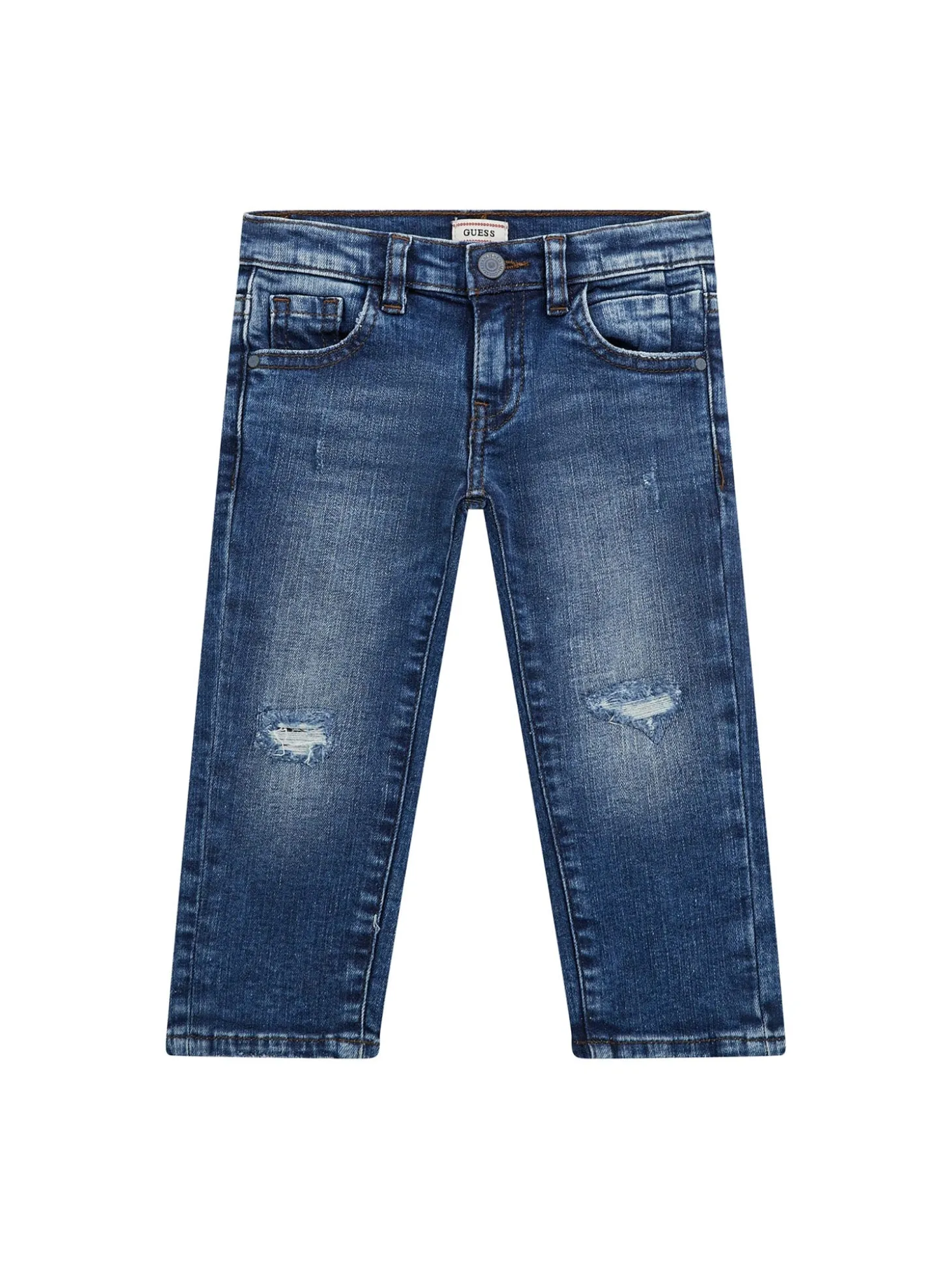 Jeans neonato slim fit in denim medio