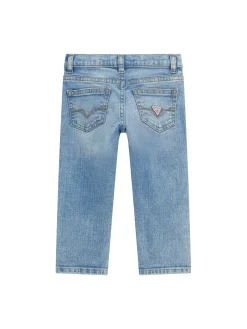 Jeans neonato slim fit in denim chiaro