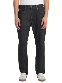 Jeans relaxed a vita media g18 black denim