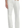 Jeans relaxed a vita media g18 bianco