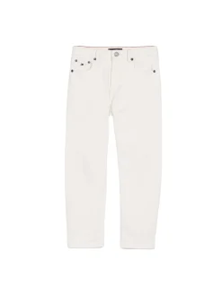 Jeans relaxed fit dritti bianchi