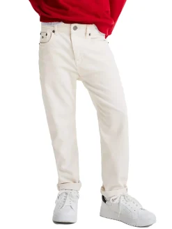 Jeans relaxed fit dritti bianchi