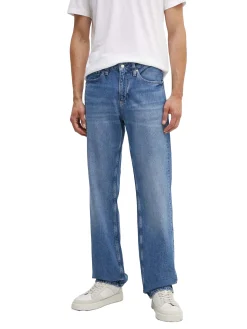 Jeans 90's Straight con 5 tasche denim chiaro