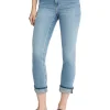 Jeans skinny modello 5 tasche e risvolto denim chiaro