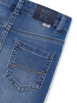 Jeans skinny stretch blu medio