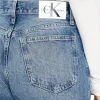 Jeans slim a vita alta in denim chiaro