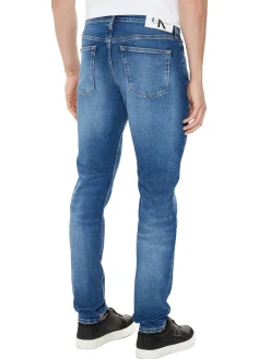 Jeans slim con 5 tasche Taper denim medio