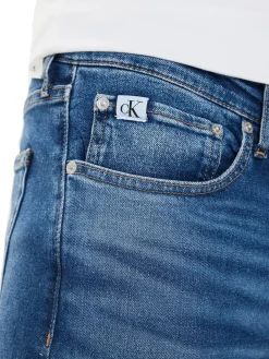 Jeans slim con 5 tasche Taper denim medio