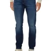 Jeans slim con vita bassa denim scuro