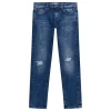 Jeans slim fit in denim medio