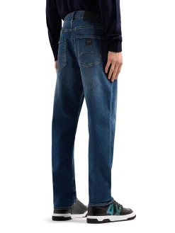 Jeans slim stretch denim medio slavato