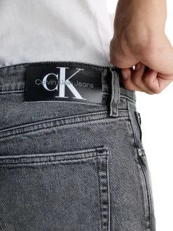 jeans slim taper black denim