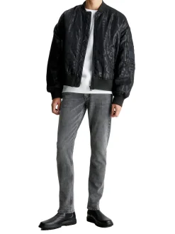 jeans slim taper black denim