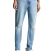 Jeans slim taper denim medio