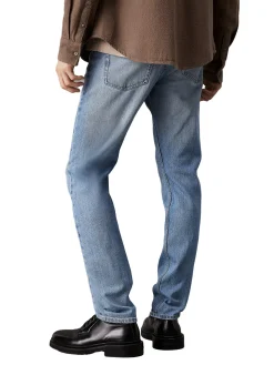 Jeans slim tapered denim chiaro