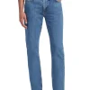 Jeans straight a vita media g16 denim medio