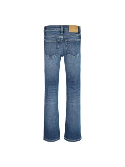 Jeans teen a zampa in denim scuro