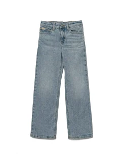 Jeans teen wide legin denim chiaro