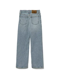 Jeans teen wide legin denim chiaro