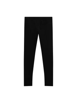 Leggings con logo glitter nero