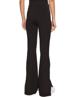 Leggins con spacco alla caviglia nero