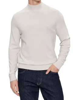 Lupetto in lana merino beige
